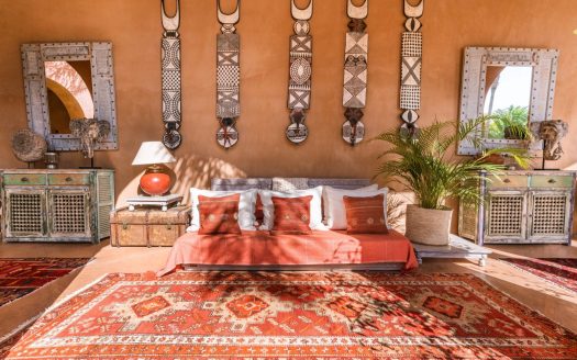 Salon du Palais Mauresque, domaine à louer à Marrakech avec hammam – Unlimited Marrakech